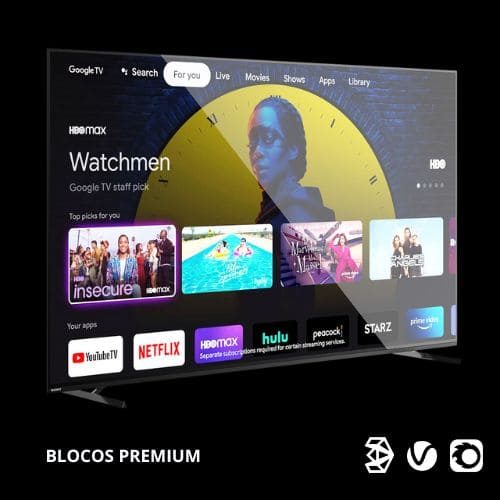 BLOCO 3D TV 4K 3DS MAX